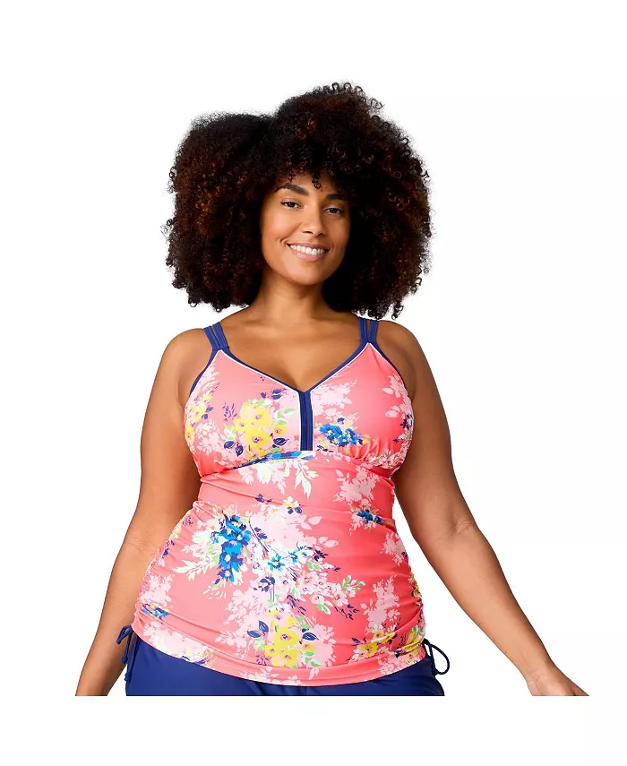 Топ танкини больших размеров с двумя бретельками Free Country, оранжевый
Топ танкини больших размеров с двумя бретельками Free Country, оранжевый