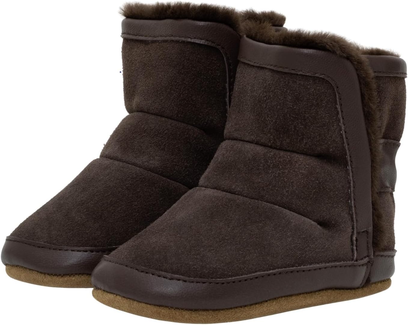 Детские пинетки Robeez для девочек и мальчиков с мягкой подошвой и противоскользящим эффектом, для младенцев и малышей, 0-24 месяца, Cozy Cuff Brown Suede
Детские пинетки Robeez для девочек и мальчиков с мягкой подошвой и противоскользящим эффектом, для младенцев и малышей, 0-24 месяца, Cozy Cuff Brown Suede