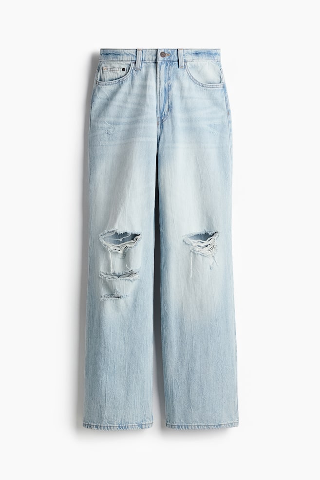 Широкие ультра-высокие джинсы Curvy fit H&M, голубой
Широкие ультра-высокие джинсы Curvy fit H&M, голубой