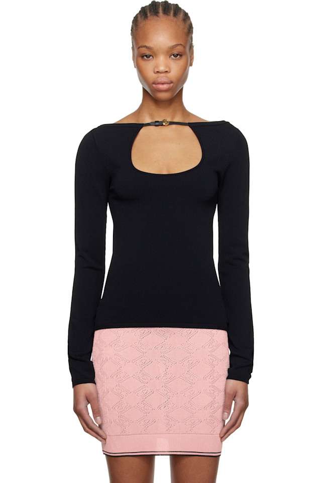 Футболка с длинным рукавом и вырезом-"замочной скважиной" Amiri, черный
Футболка с длинным рукавом и вырезом-"замочной скважиной" Amiri, черный