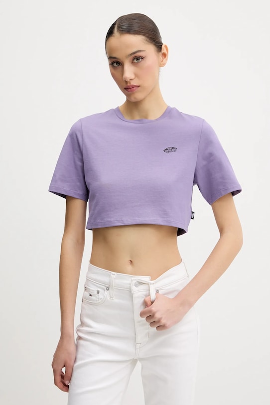 Хлопковая футболка Vans, фиолетовый
Хлопковая футболка Vans, фиолетовый