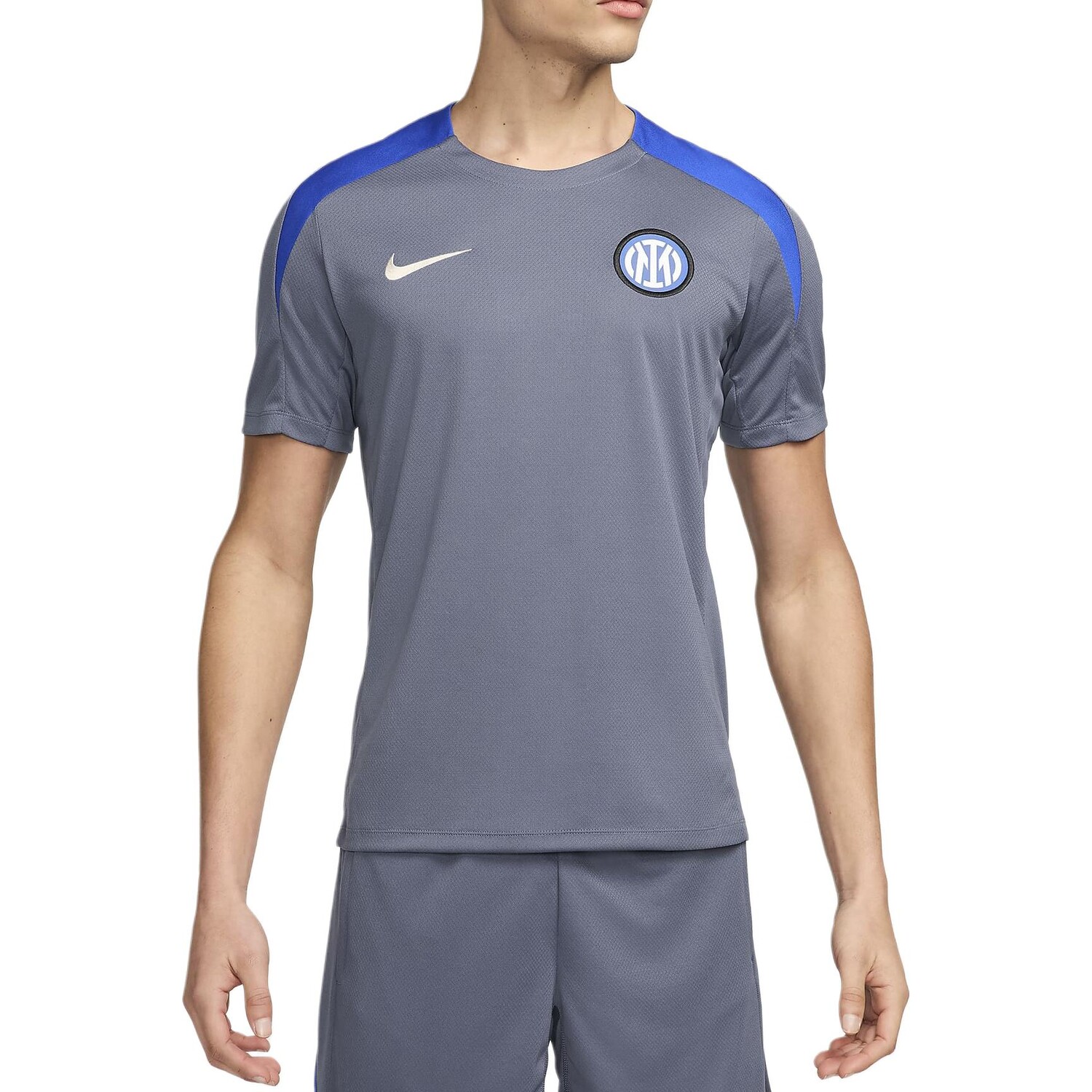 Футболка Inter Milan мужская сине-серая Nike, синий/серый 
Футболка Inter Milan мужская сине-серая Nike, синий/серый