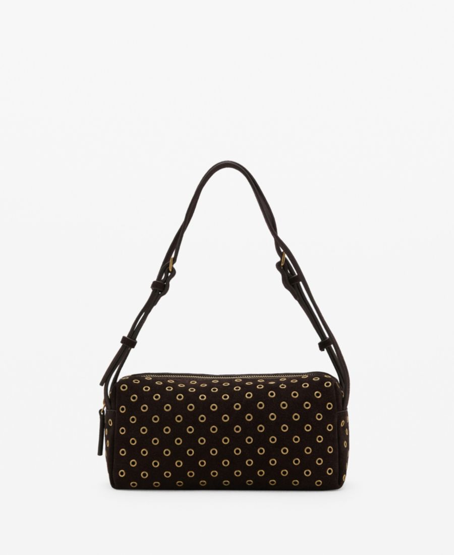 Женская замшевая сумка-шоппер с люверсами MANGO, Chocolate
Женская замшевая сумка-шоппер с люверсами MANGO, Chocolate