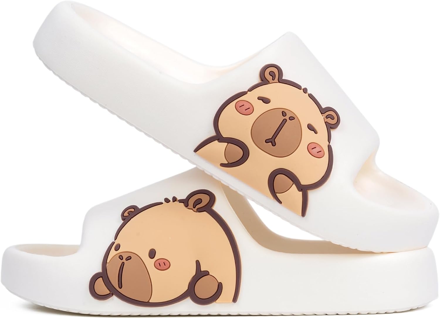 Мужские и женские шлепанцы XUNBAI с капибарой, милые тапочки с капибарой для дома и улицы, нескользящие быстро сохнущие шлепанцы для душа, удобные шлепанцы-подушки, белый
Мужские и женские шлепанцы XUNBAI с капибарой, милые тапочки с капибарой для дома и улицы, нескользящие быстро сохнущие шлепанцы для душа, удобные шлепанцы-подушки, белый