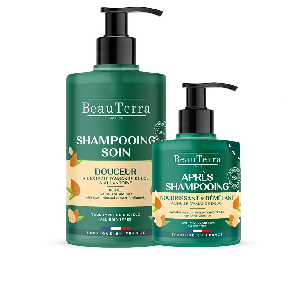 Шампунь extra-doux champú fortificante 750 ml + acondicionador 500 ml Beauterra, 2 шт.
Шампунь extra-doux champú fortificante 750 ml + acondicionador 500 ml Beauterra, 2 шт.