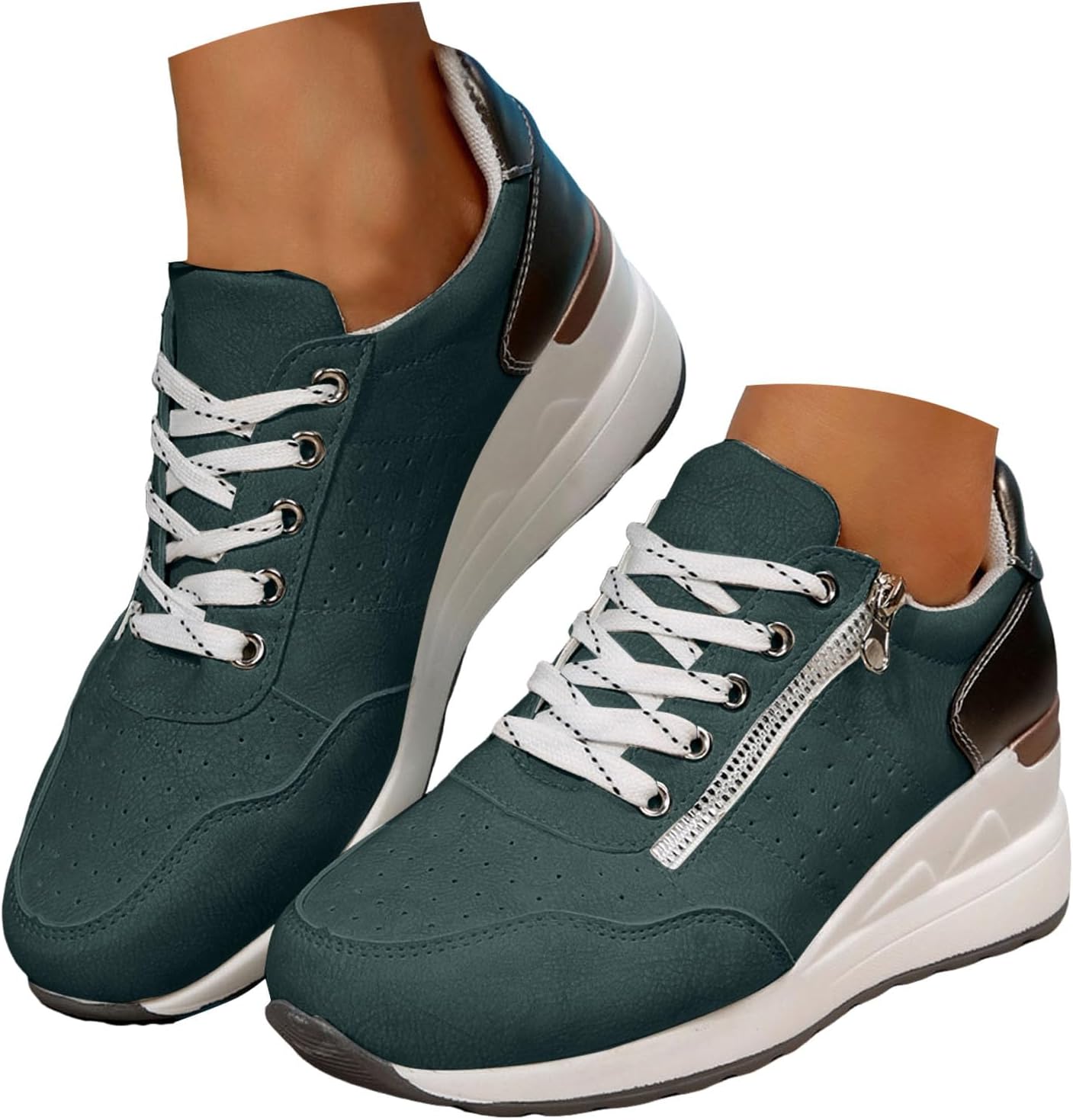 Женские кроссовки на платформе с липучкой Hbeylia, темно-зеленый
Женские кроссовки на платформе с липучкой Hbeylia, темно-зеленый