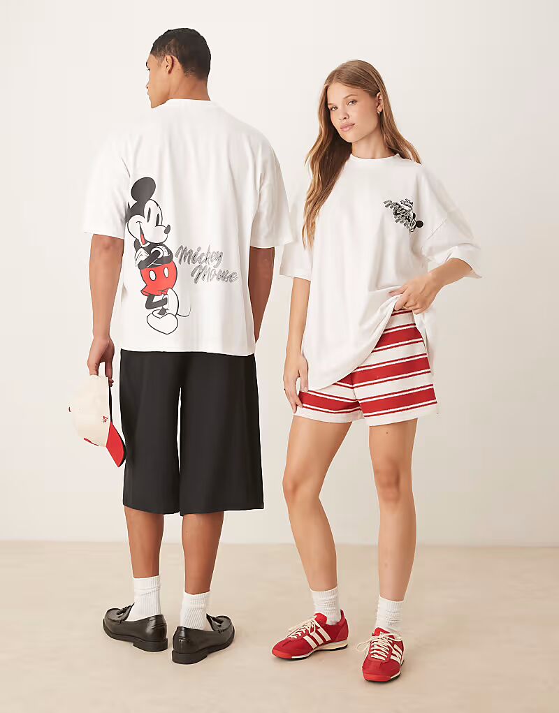 Футболка унисекс оверсайз Disney с принтом Микки Мауса бежевого цвета Asos Design
Футболка унисекс оверсайз Disney с принтом Микки Мауса бежевого цвета Asos Design