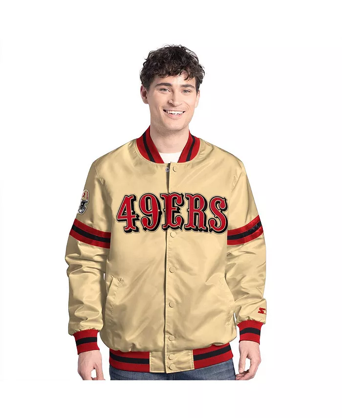 Мужская золотая куртка San Francisco 49ers Scout Full-Snap Varsity Starter
Мужская золотая куртка San Francisco 49ers Scout Full-Snap Varsity Starter