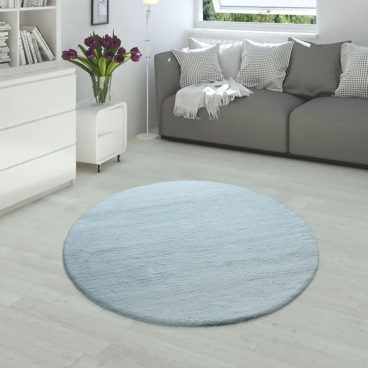 Меховой ковер Paco Home "Rabbit 780", круглый, искусственный мех, ощущение кроличьего меха, настоящий приятный ковер, однотонные цвета Ø 160 см, бирюзовый
Меховой ковер Paco Home "Rabbit 780", круглый, искусственный мех, ощущение кроличьего меха, настоящий приятный ковер, однотонные цвета Ø 160 см, бирюзовый