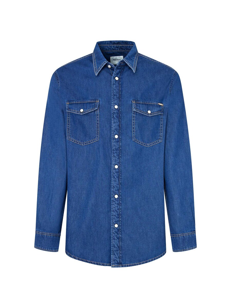 Джинсовая рубашка Pepe Jeans Regular fit Button Up Shirt, синий деним
Джинсовая рубашка Pepe Jeans Regular fit Button Up Shirt, синий деним