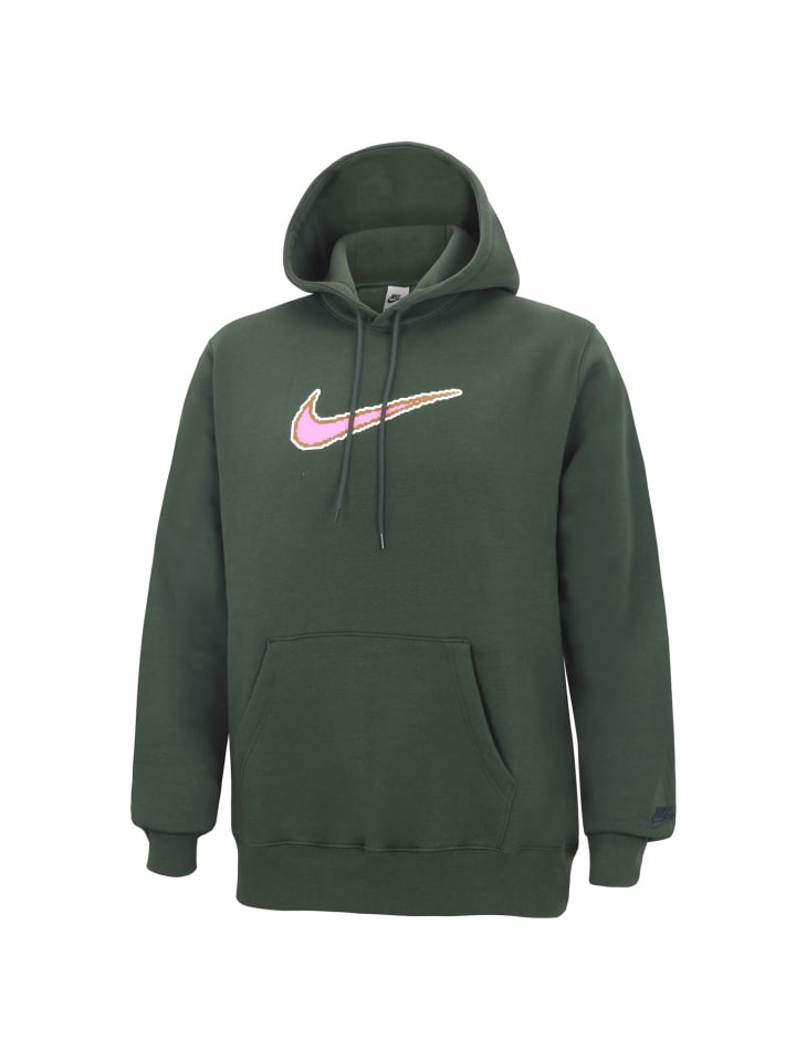 Клубная толстовка с капюшоном темно-зеленого цвета Nike
Клубная толстовка с капюшоном темно-зеленого цвета Nike