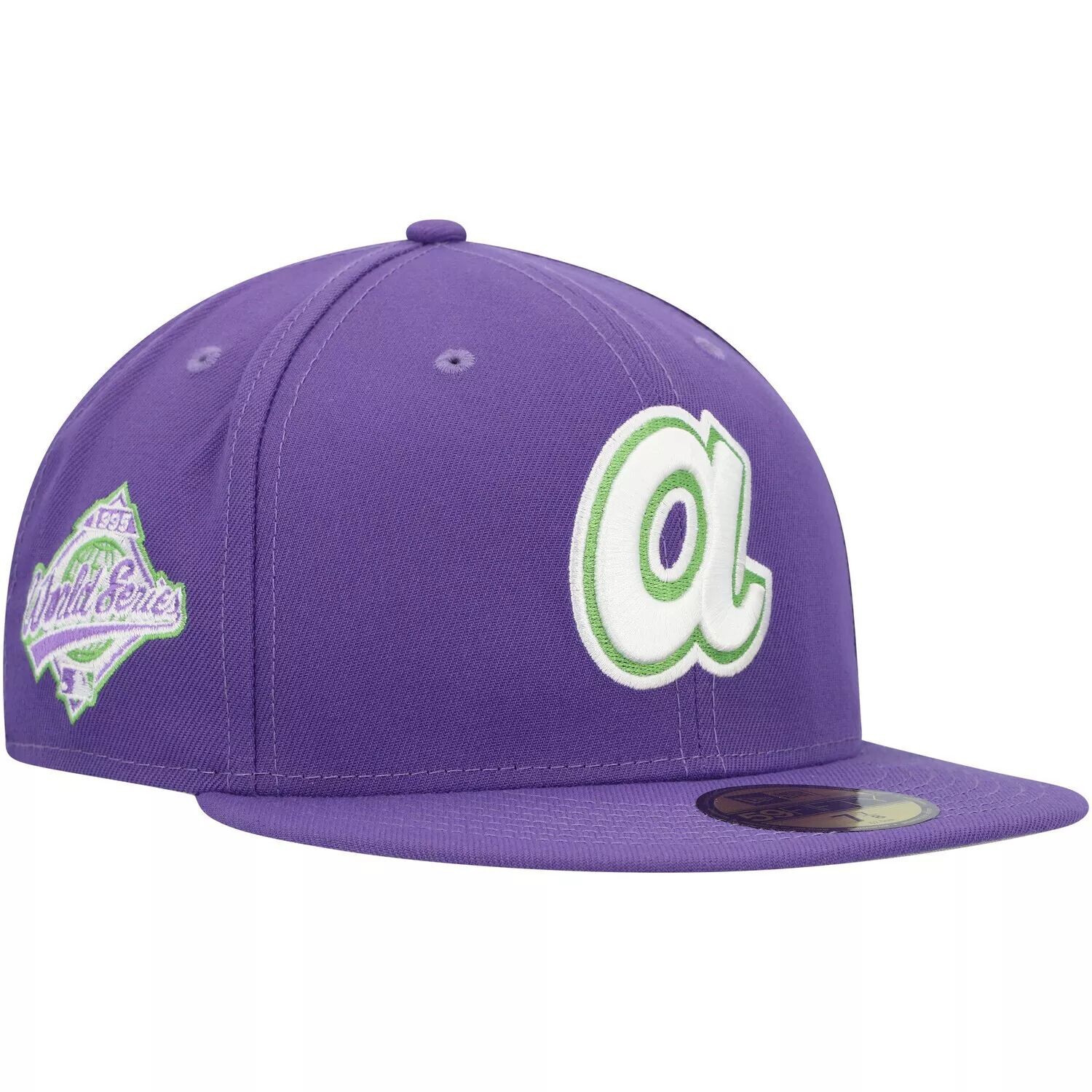 Мужская шляпа New Era Purple Atlanta Braves Lime с боковой нашивкой 59FIFTY
Мужская шляпа New Era Purple Atlanta Braves Lime с боковой нашивкой 59FIFTY