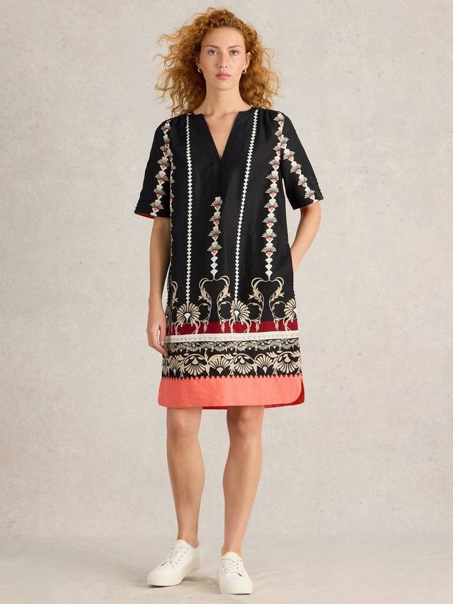 Июньское платье из чистого льна White Stuff, черный/разноцветный
Июньское платье из чистого льна White Stuff, черный/разноцветный