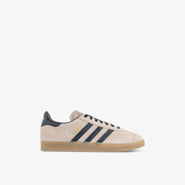 Низкие замшевые кроссовки Gazelle с фирменными полосками Adidas, серый
Низкие замшевые кроссовки Gazelle с фирменными полосками Adidas, серый