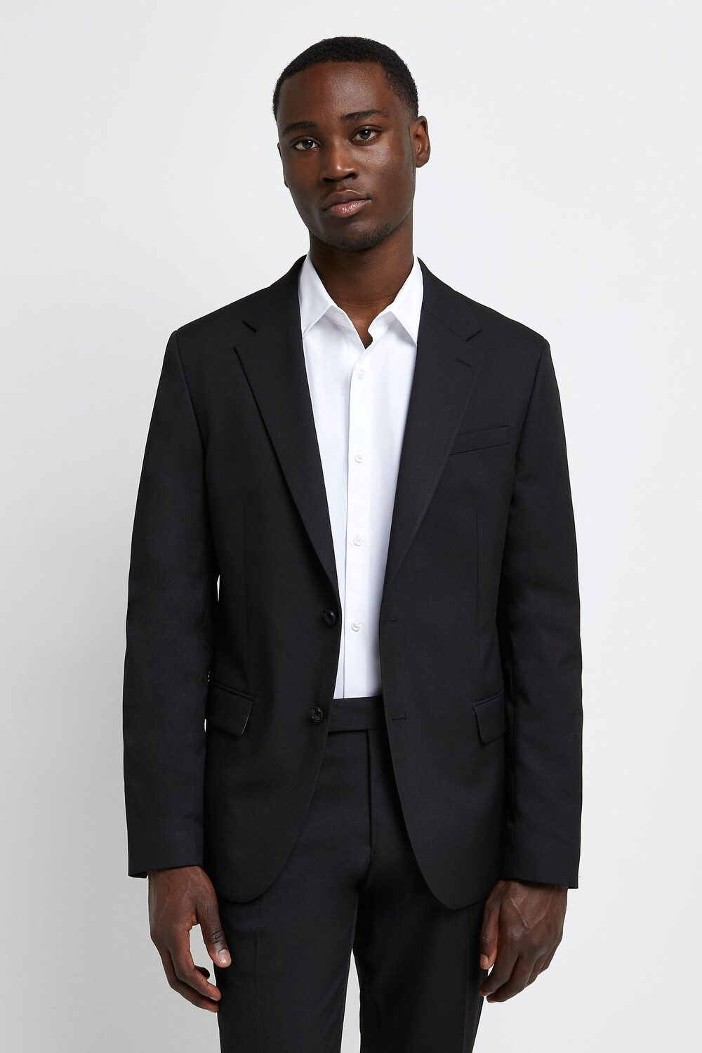 Узкий пиджак из твила River Island, черный
Узкий пиджак из твила River Island, черный