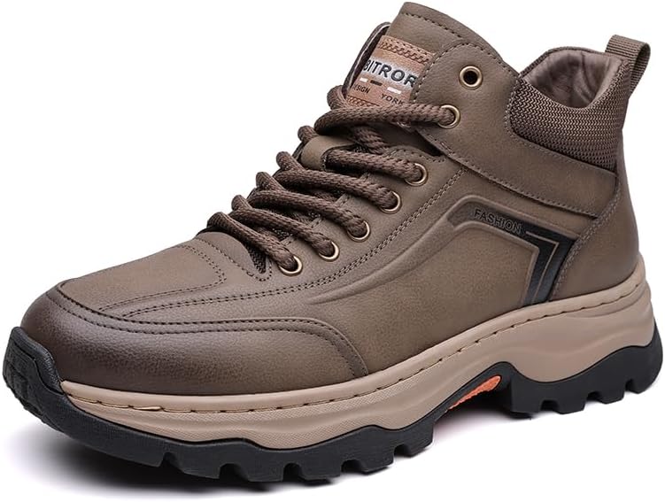 Мужские зимние ботинки LHYXU из натуральной кожи, с утеплителем и меховой подкладкой, мужские походные ботинки, зимние противоскользящие обувь для активного отдыха, хаки
Мужские зимние ботинки LHYXU из натуральной кожи, с утеплителем и меховой подкладкой, мужские походные ботинки, зимние противоскользящие обувь для активного отдыха, хаки