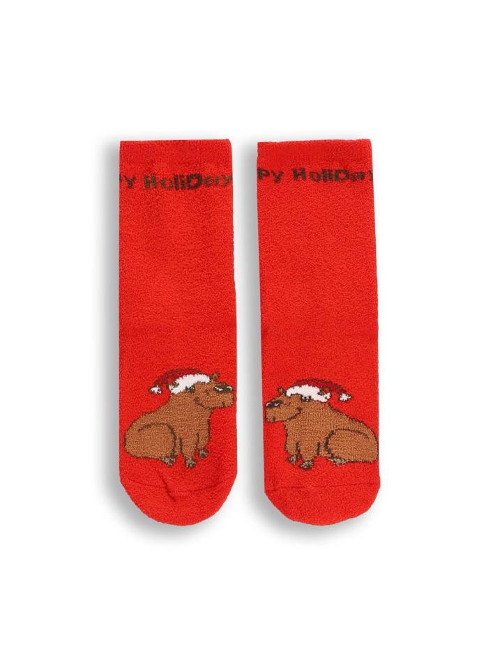 Coccodrillo Рождественские носки из махровой ткани красного цвета
Coccodrillo Рождественские носки из махровой ткани красного цвета