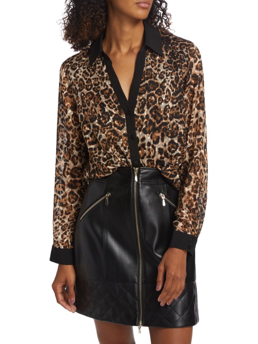 Блузка Nova Silk Burnout с пуговицами спереди Elie Tahari, цвет Cheetah Burnout
Блузка Nova Silk Burnout с пуговицами спереди Elie Tahari, цвет Cheetah Burnout