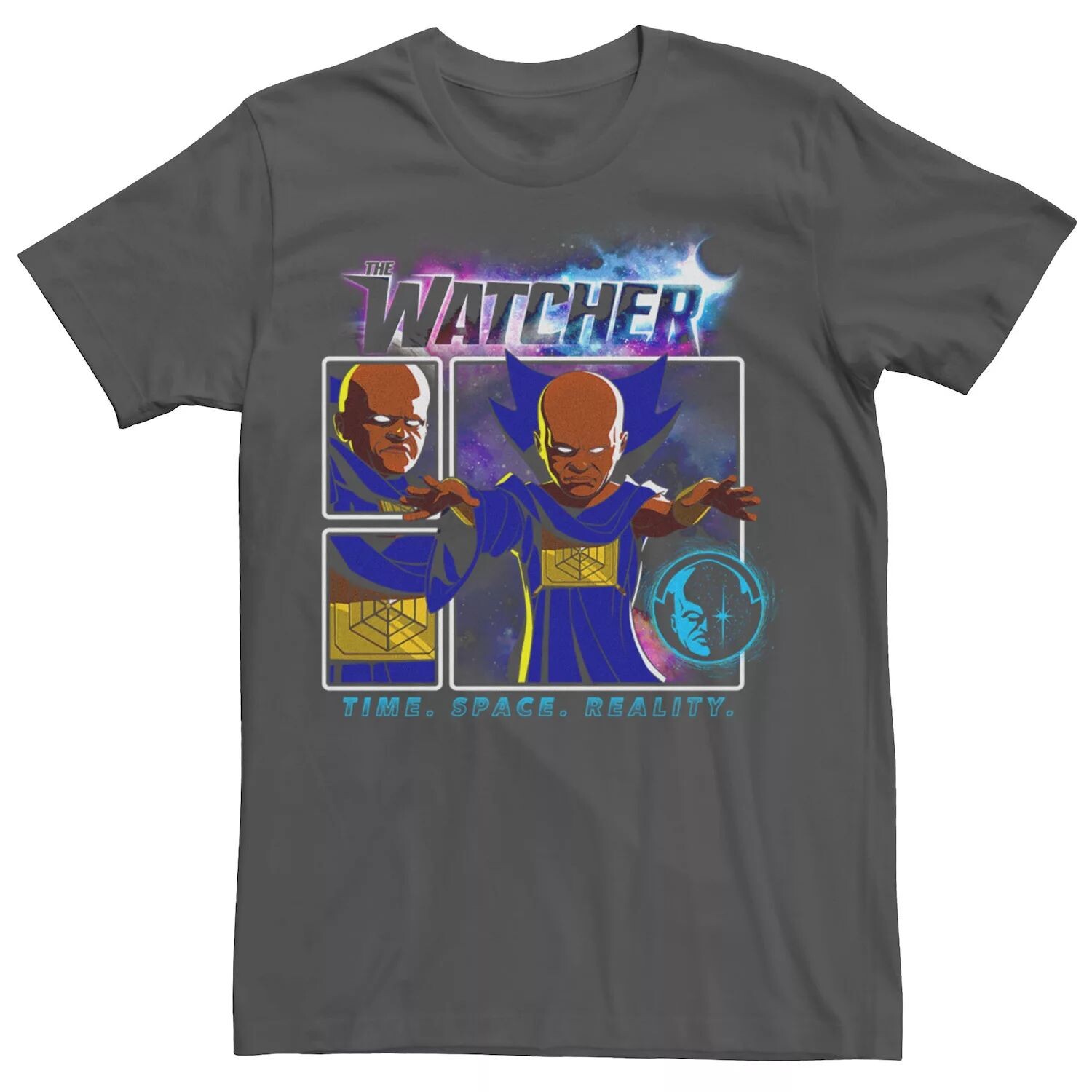 Мужская футболка с вставками в виде комиксов Marvel What If The Watcher Licensed Character
Мужская футболка с вставками в виде комиксов Marvel What If The Watcher Licensed Character