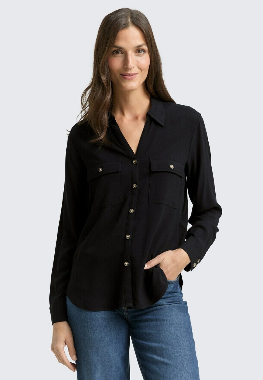 Блуза TOM TAILOR SOLID, Deep Black/Black
Блуза TOM TAILOR SOLID, Deep Black/Black