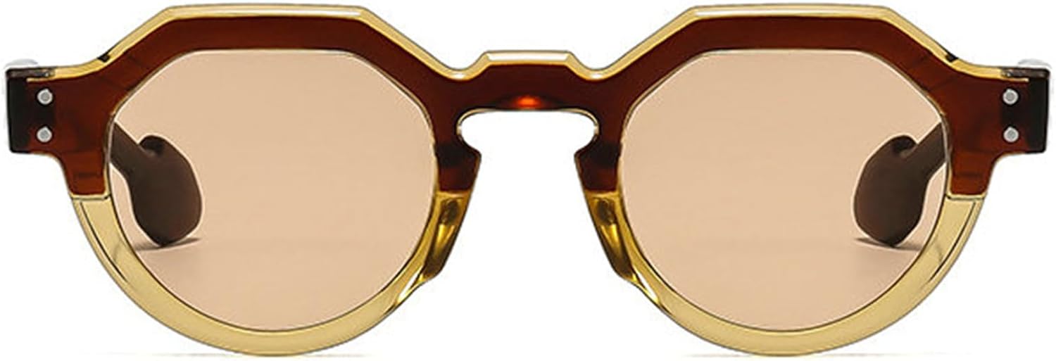 Солнцезащитные очки Willochra Retro Small Round Punk для женщин, модные градиентные очки с защитой от УФ-излучения UV400 для мужчин, с заклепками, зеленые многоугольные солнцезащитные очки, C7
Солнцезащитные очки Willochra Retro Small Round Punk для женщин, модные градиентные очки с защитой от УФ-излучения UV400 для мужчин, с заклепками, зеленые многоугольные солнцезащитные очки, C7