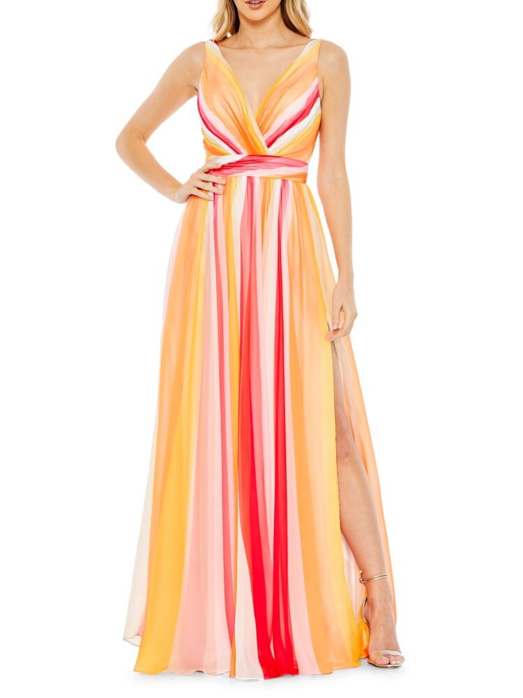 Платье в разноцветную полоску Ieena Mac Duggal, цвет Pink Yellow Multicolor
Платье в разноцветную полоску Ieena Mac Duggal, цвет Pink Yellow Multicolor