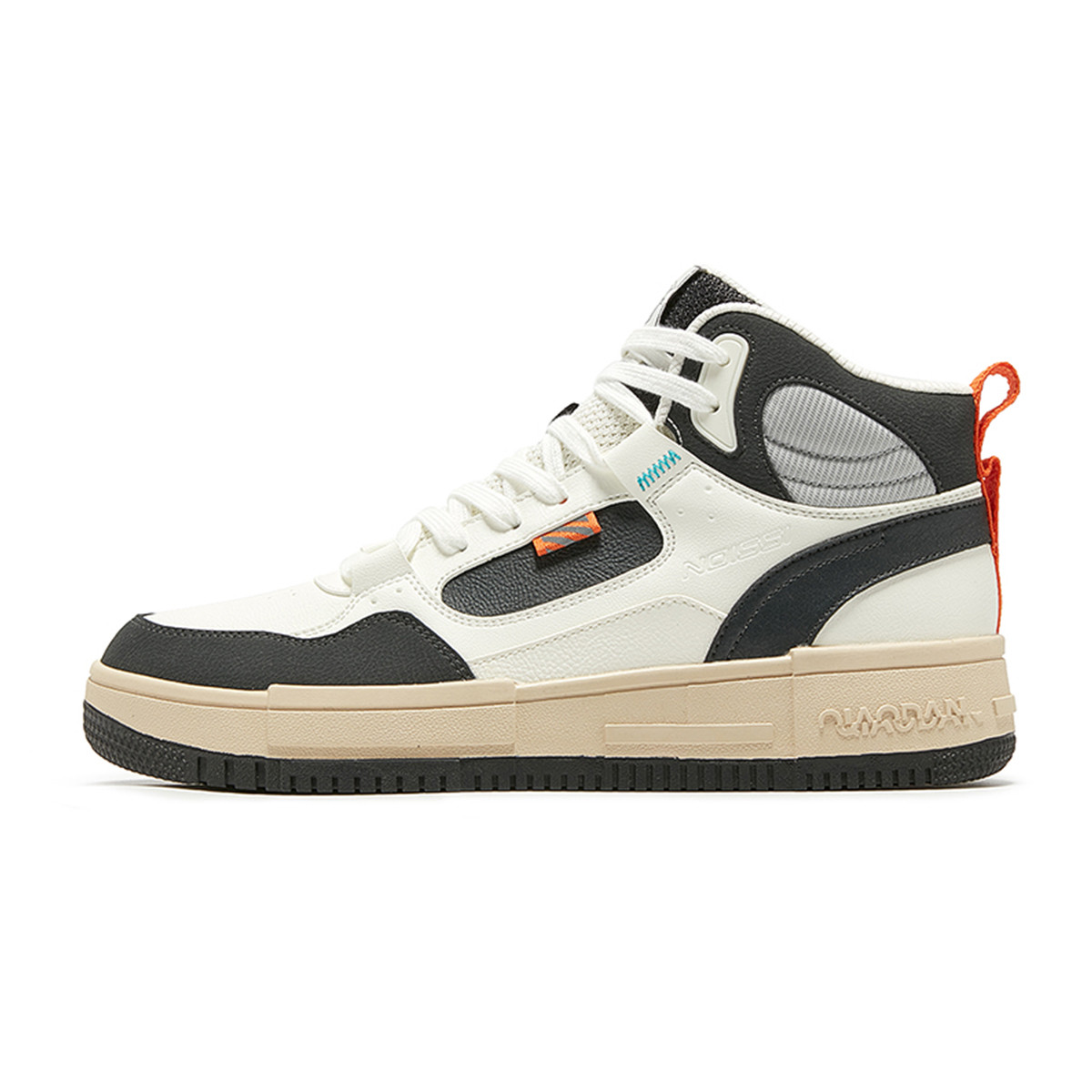 Антискользящие износостойкие высокие скейтерские кроссовки мужские бело-черные QIAODAN, цвет слоновая кость/стальной серый
Антискользящие износостойкие высокие скейтерские кроссовки мужские бело-черные QIAODAN, цвет слоновая кость/стальной серый