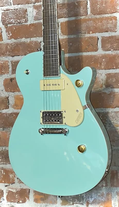 Электрогитара Gretsch G2215-P90 Streamliner Junior Jet Club Mint Metallic, This Guitar Flat Our Rocks with Tone
Электрогитара Gretsch G2215-P90 Streamliner Junior Jet Club Mint Metallic, This Guitar Flat Our Rocks with Tone