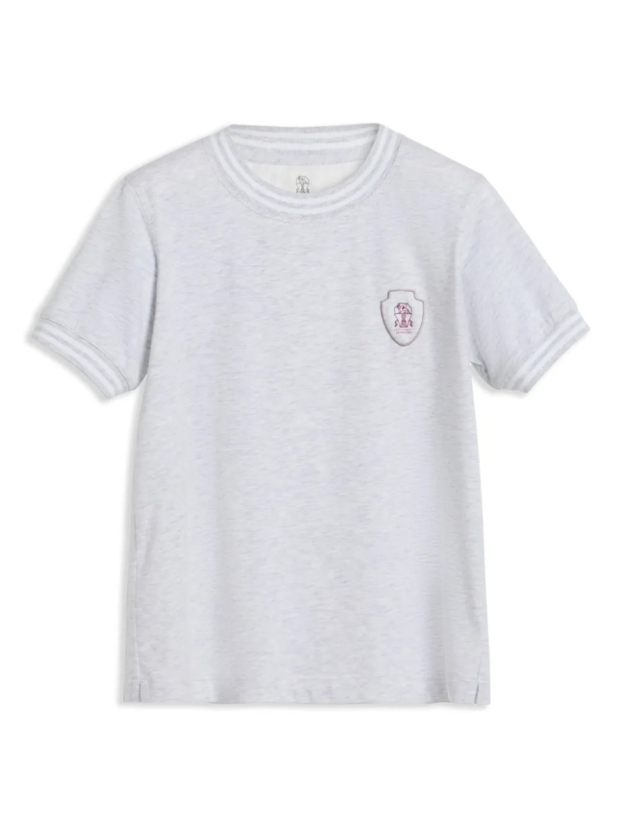 Детская футболка Brunello Cucinelli с аппликацией логотипа Brunello Cucinelli Kids, серый
Детская футболка Brunello Cucinelli с аппликацией логотипа Brunello Cucinelli Kids, серый