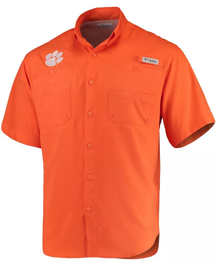 Мужская оранжевая рубашка Clemson Tigers Tamiami Columbia
Мужская оранжевая рубашка Clemson Tigers Tamiami Columbia