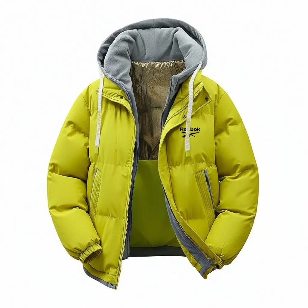 Пуховик Unisex с капюшоном утепленный Reebok, lemon
Пуховик Unisex с капюшоном утепленный Reebok, lemon