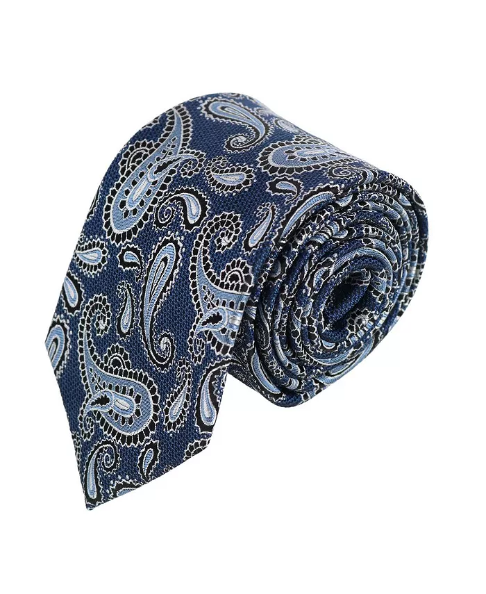 Мужской галстук Wharton Wavy Paisley из шелка с оригинальным принтом TRAFALGAR, синий
Мужской галстук Wharton Wavy Paisley из шелка с оригинальным принтом TRAFALGAR, синий