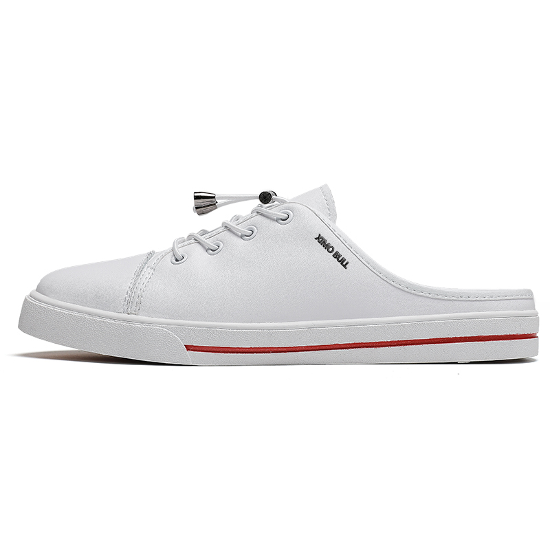 XIMO BULL Слипоны с прошитой резиновой подошвой противоскользящие закрытые унисекс белые, цвет White 
XIMO BULL Слипоны с прошитой резиновой подошвой противоскользящие закрытые унисекс белые, цвет White