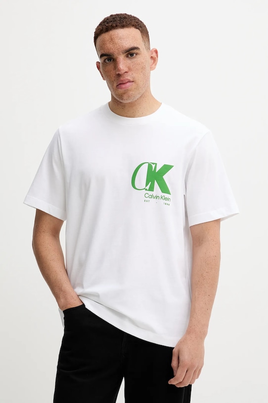 Хлопковая футболка Calvin Klein, белый
Хлопковая футболка Calvin Klein, белый