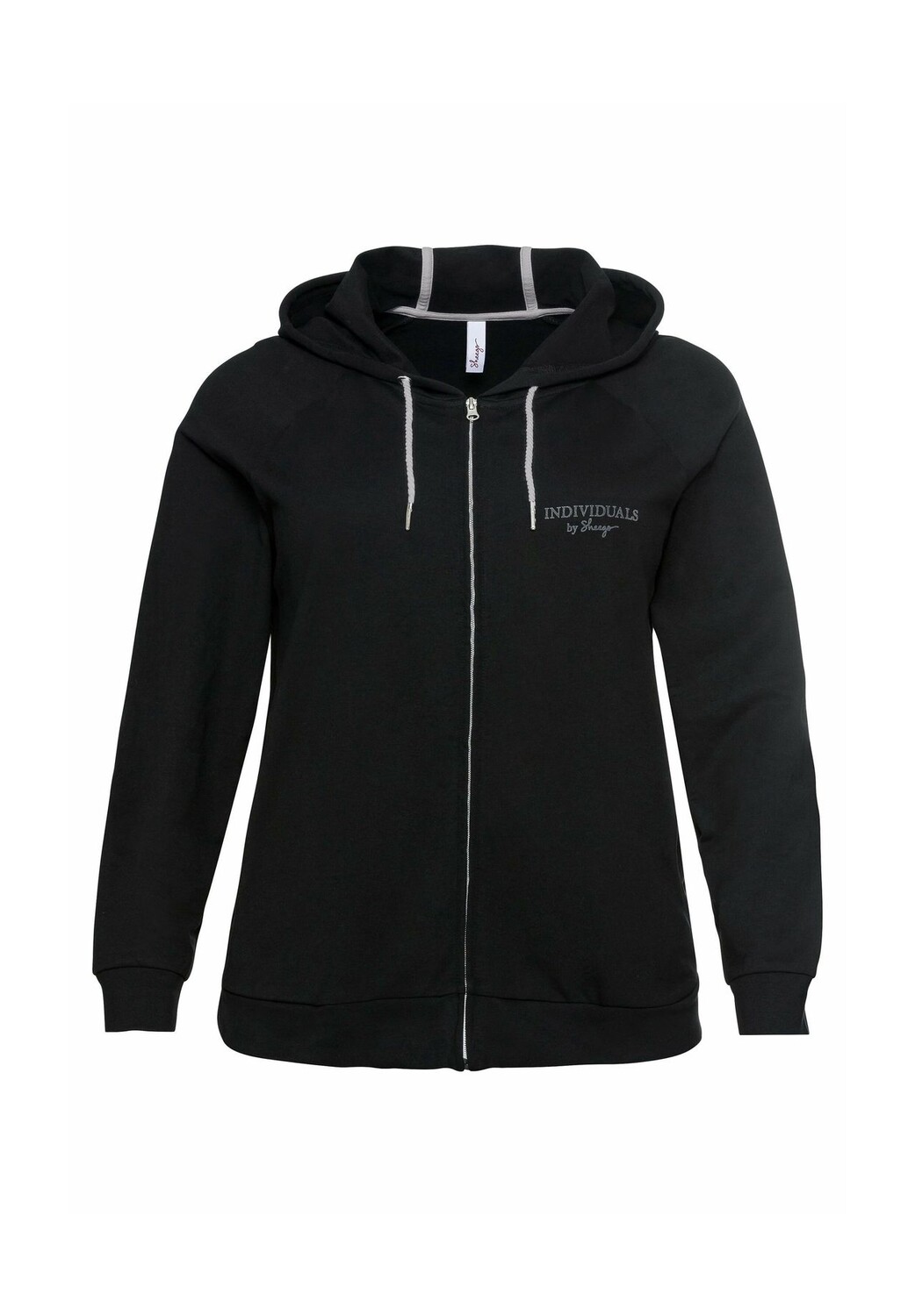 Толстовка с флоковым принтом и боковыми карманами sheego, черный
Толстовка с флоковым принтом и боковыми карманами sheego, черный