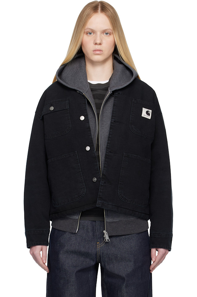 Carhartt Work In Progress Черная куртка для работы в стиле Мичиган
Carhartt Work In Progress Черная куртка для работы в стиле Мичиган