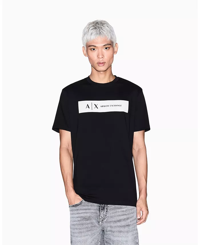 Мужская футболка с принтом и надписью A|X Armani Exchange, черный
Мужская футболка с принтом и надписью A|X Armani Exchange, черный
