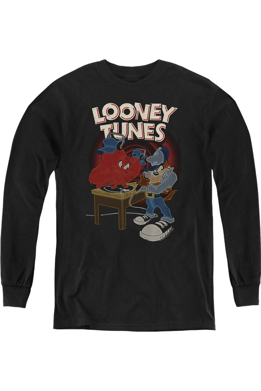 Looney Tunes Диджей Молодежная толстовка с длинным рукавом Gildan, черный
Looney Tunes Диджей Молодежная толстовка с длинным рукавом Gildan, черный