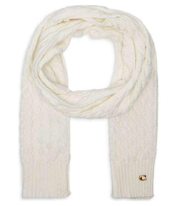 Шарф женский Coach с добавлением шерсти, экрю
Шарф женский Coach с добавлением шерсти, экрю