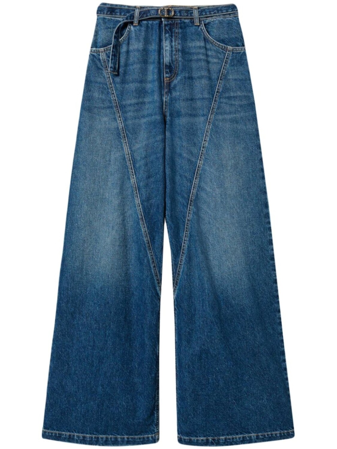 TWINSET широкие джинсы с поясом, синий
TWINSET широкие джинсы с поясом, синий