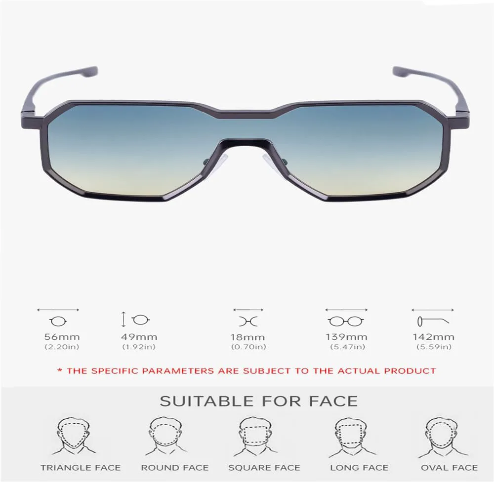 Мужские солнцезащитные очки в стиле металл-панк с цельными линзами, зеркальные, женские с градиентным цветом, защита от УФ-излучения UV400 KTUCN, C8blackclear
Мужские солнцезащитные очки в стиле металл-панк с цельными линзами, зеркальные, женские с градиентным цветом, защита от УФ-излучения UV400 KTUCN, C8blackclear