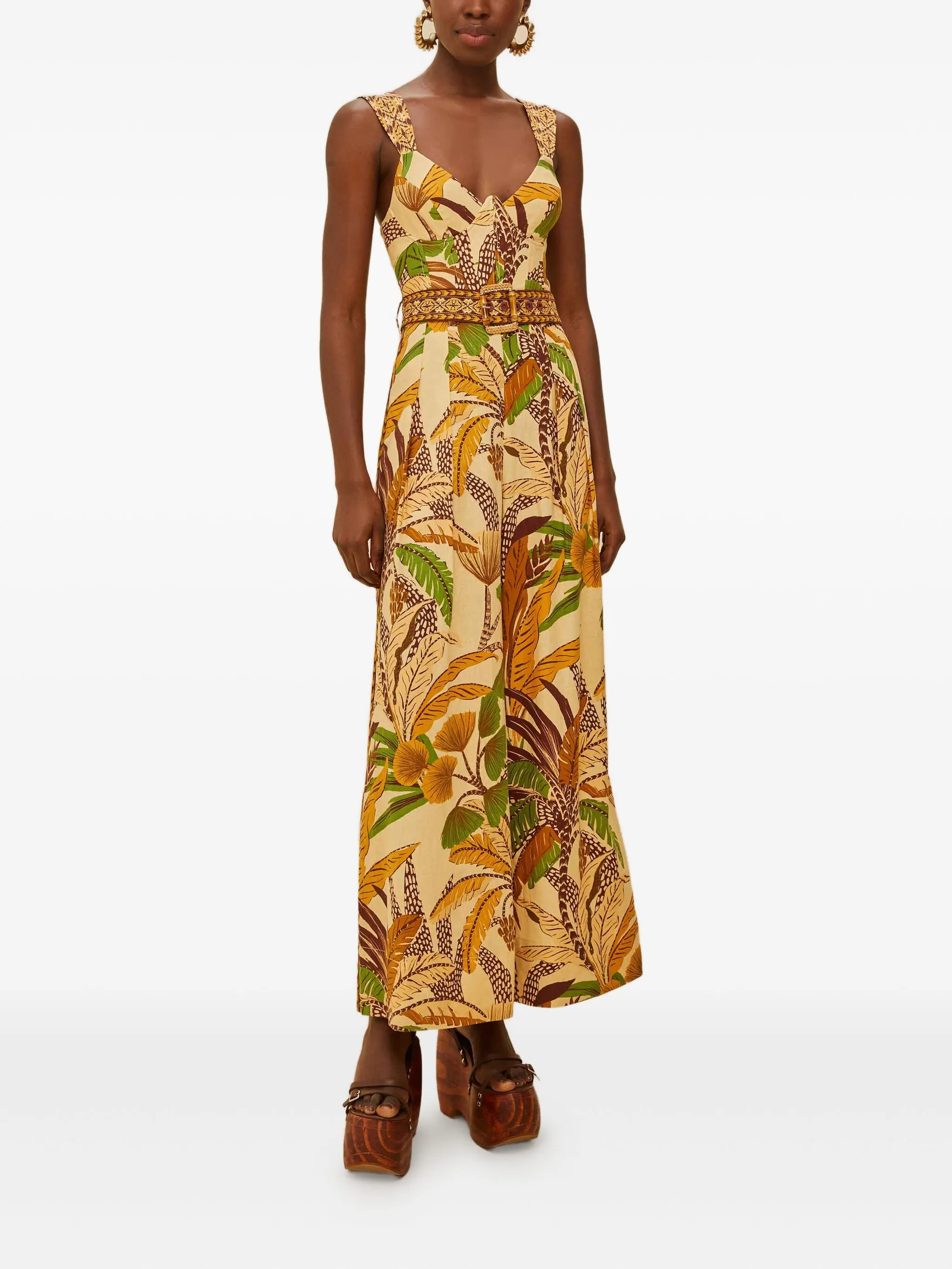 Комбинезон с поясом Farm Rio, желтый
Комбинезон с поясом Farm Rio, желтый