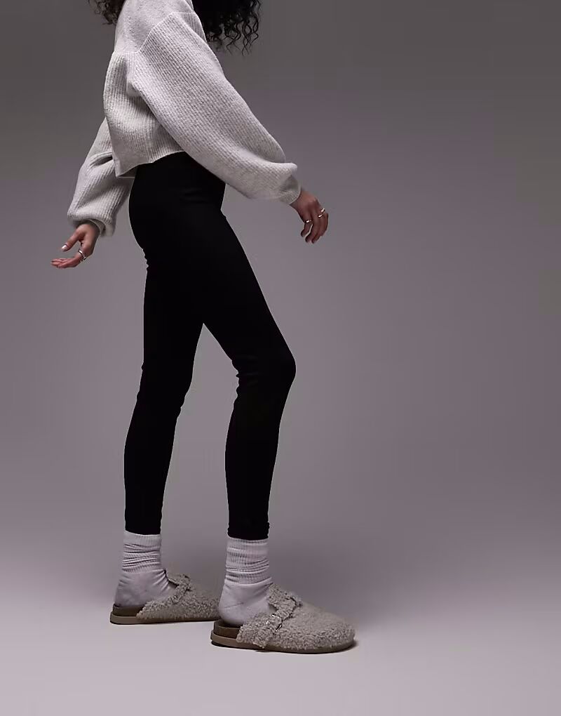 Плотные леггинсы полной длины с глубоким поясом черного цвета Topshop
Плотные леггинсы полной длины с глубоким поясом черного цвета Topshop