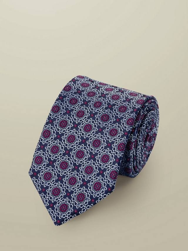 Геометрический галстук из шелка Charles Tyrwhitt, Navy/Pink
Геометрический галстук из шелка Charles Tyrwhitt, Navy/Pink