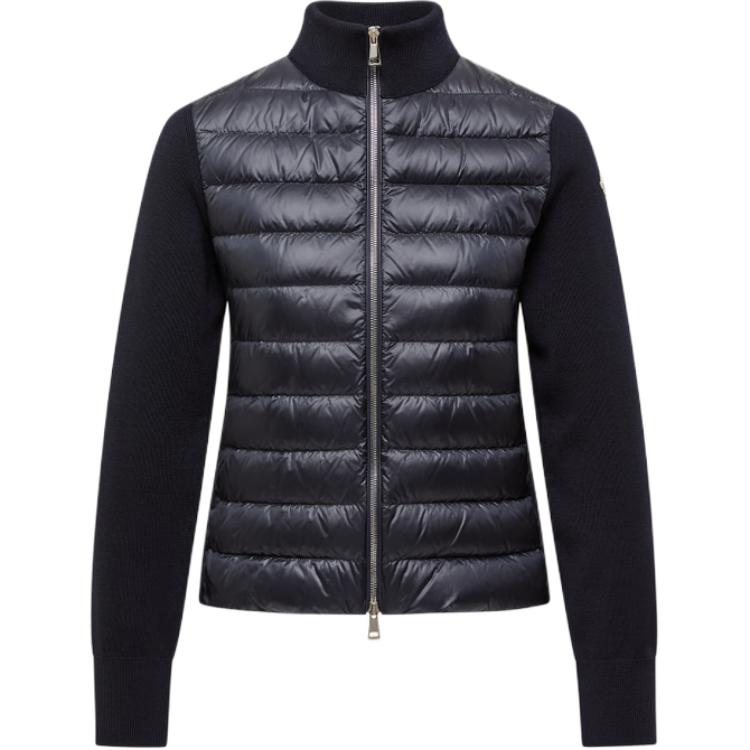 Вязаный рукав утепленная куртка Moncler, синий
Вязаный рукав утепленная куртка Moncler, синий