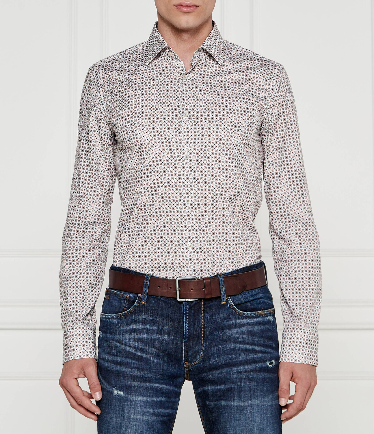 Рубашка BOSS BLACK Slim Fit, бежевый
Рубашка BOSS BLACK Slim Fit, бежевый