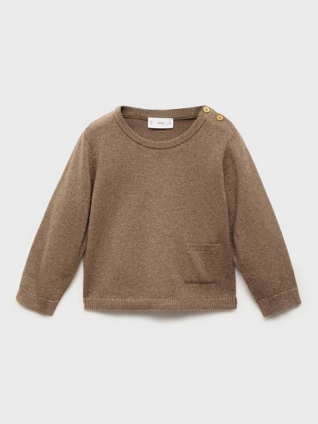 Детский джемпер из хлопковой смеси с лондонским воротником и пуговицами Mango, Medium Brown
Детский джемпер из хлопковой смеси с лондонским воротником и пуговицами Mango, Medium Brown