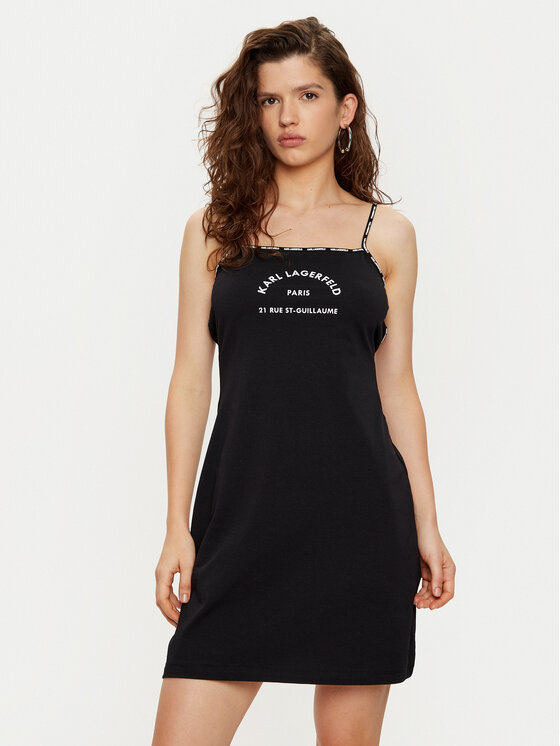 Ночная рубашка стандартного кроя Karl Lagerfeld, черный
Ночная рубашка стандартного кроя Karl Lagerfeld, черный