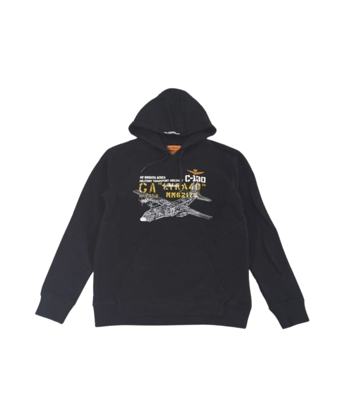 Толстовка с принтом и вышивкой Aeronautica Militare, черный
Толстовка с принтом и вышивкой Aeronautica Militare, черный