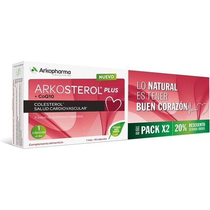 Arkopharma Arkosterol Plus красный дрожжевой рис + натуральный раствор Q10 для контроля уровня холестерина 60 капсул
Arkopharma Arkosterol Plus красный дрожжевой рис + натуральный раствор Q10 для контроля уровня холестерина 60 капсул